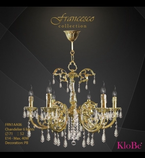 ĐÈN CHÙM ĐỒNG KLOBE FRN1AA06