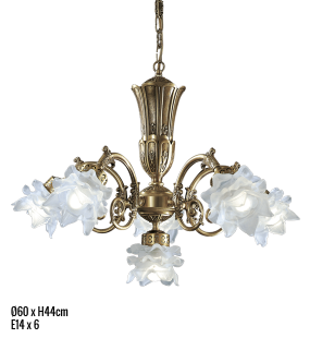 Đèn chùm đồng Ý Possoni 15-5-1