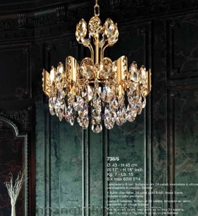 Đèn Chùm Ý ARREDOLUCE 738-6 Ø43cm