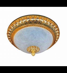 đèn mâm ốp trần đồng HT210 - Ø50cm