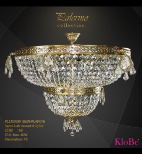 ĐÈN CHÙM ĐỒNG KLOBE PLS1DA09