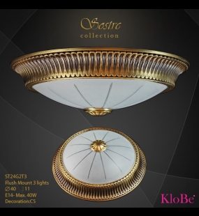 ĐÈN ÁP TRẦN ĐỒNG KLOBE ST14G2T3