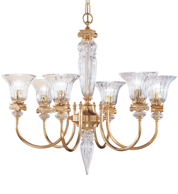 đèn chùm đồng possoni (ý) 27077-6