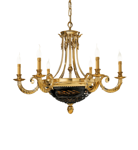 đèn chùm đồng possoni (ý) 4501-6