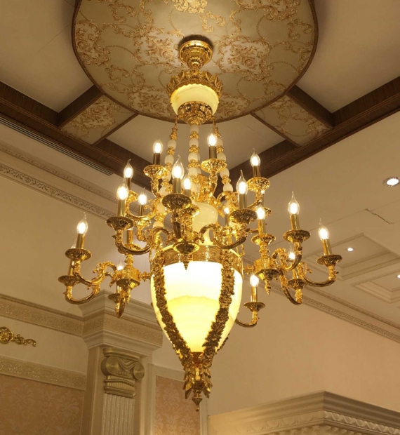 Đèn chùm đồng LUXURY HT6009-24