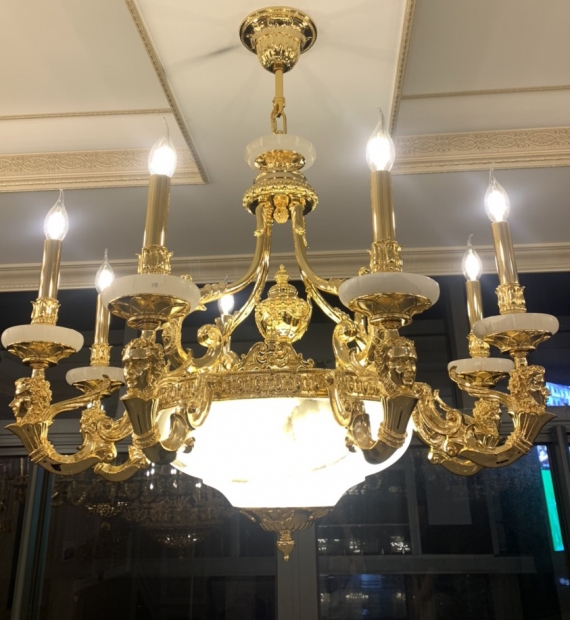 Đèn chùm đồng LUXURY HT7035-8