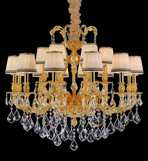 Đèn chùm đồng LUXURY HT8021A-12 + 6