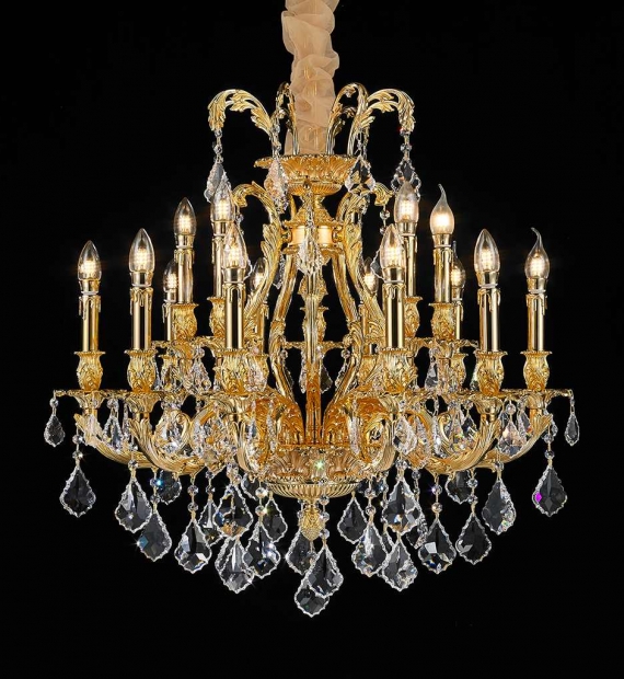 Đèn chùm đồng LUXURY HT8021-12 + 6