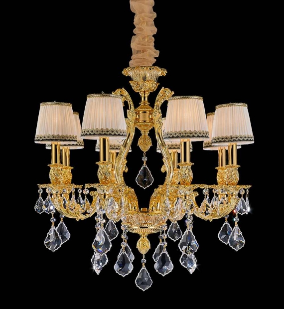 Đèn chùm đồng LUXURY HT8021A-8