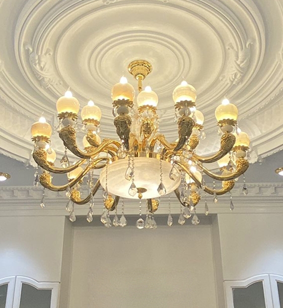 Đèn chùm đồng LUXURY HT720-15