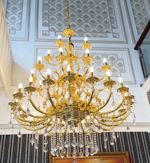 Đèn chùm đồng LUXURY HT718-35