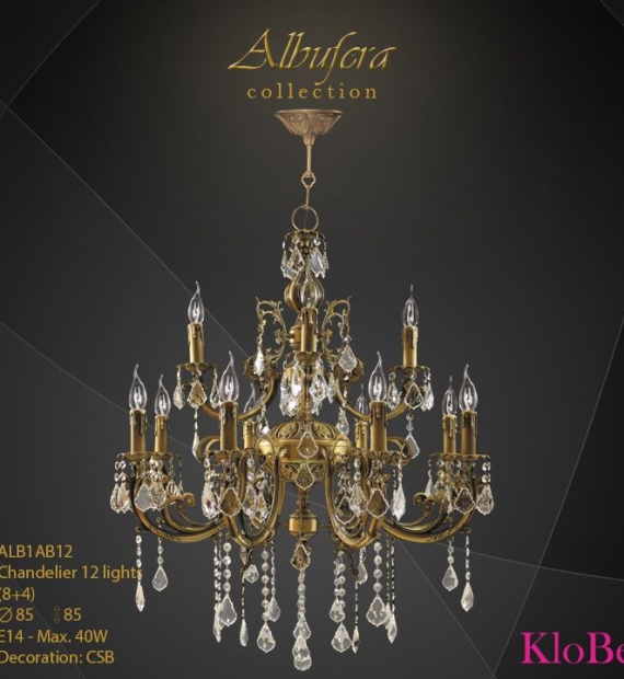 Đèn chùm đồng KLOBE - ALB1AB12