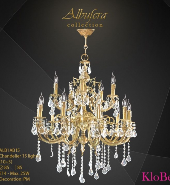 Đèn chùm đồng KLOBE - ALB1AB15