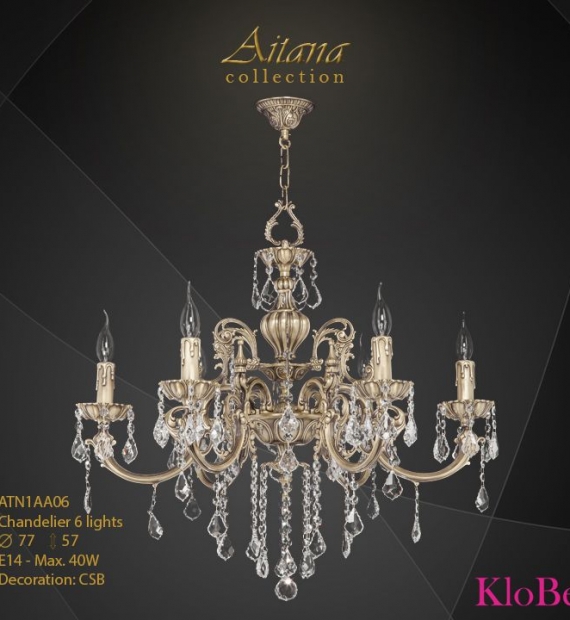 Đèn chùm đồng KloBe ATN1AA06