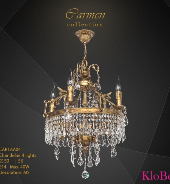 ĐÈN CHÙM ĐỒNG KLOBE CAR1AA04