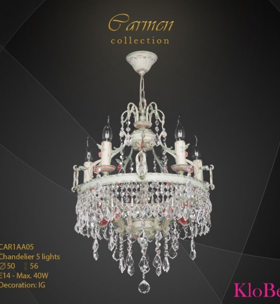 ĐÈN CHÙM ĐỒNG KLOBE CAR1AA05