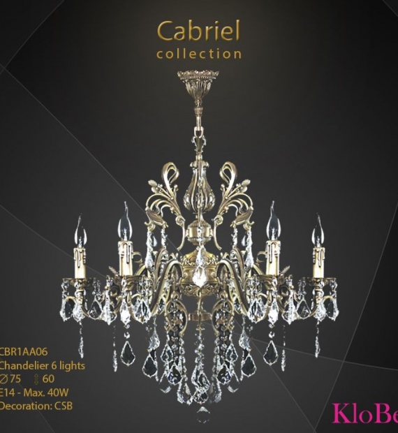 ĐÈN CHÙM ĐỒNG KLOBE CBR1AA06