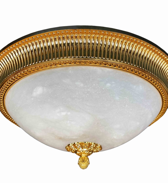 đèn mâm áp trần đồng HT211 - Ø50cm