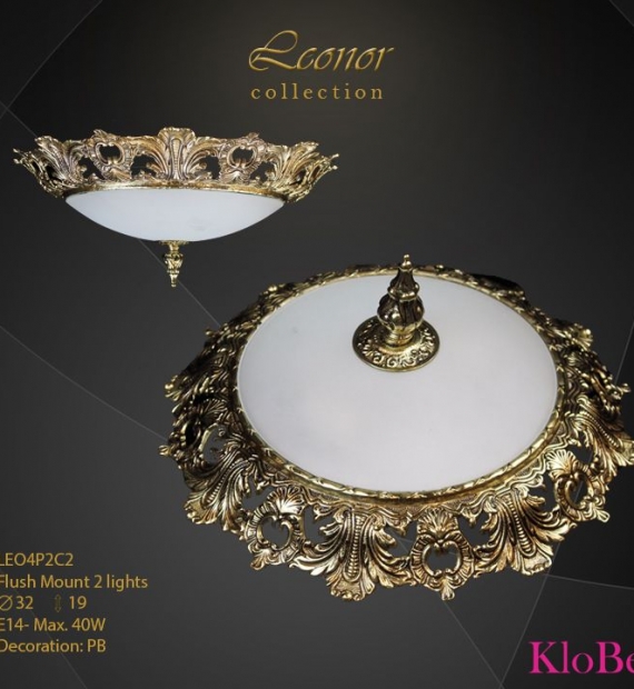 ĐÈN ÁP TRẦN ĐỒNG KLOBE LE04P2C2