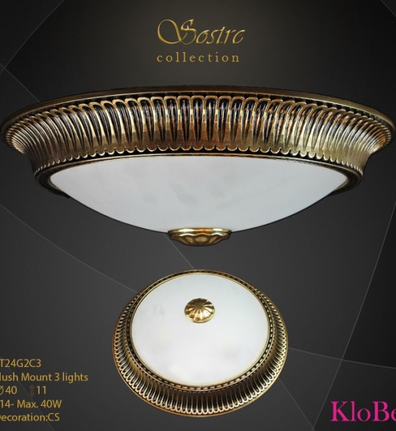 ĐÈN ÁP TRẦN ĐỒNG KLOBE ST24G2C3