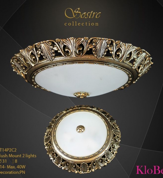 ĐÈN ÁP TRẦN ĐỒNG KLOBE ST14P2C2